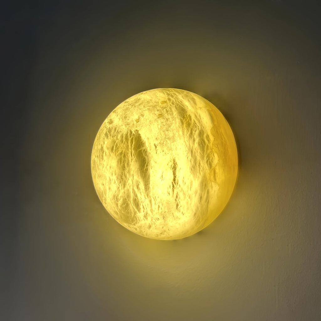 Snowflake Alabaster Wall Light Wall Light, Hardwired Wall Sconce, detail 20