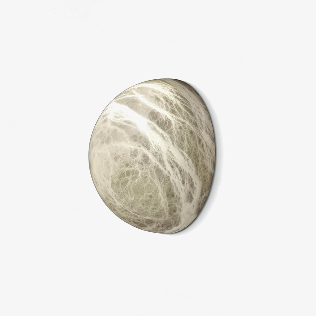 Snowflake Alabaster Wall Light Wall Light, Hardwired Wall Sconce, detail 26