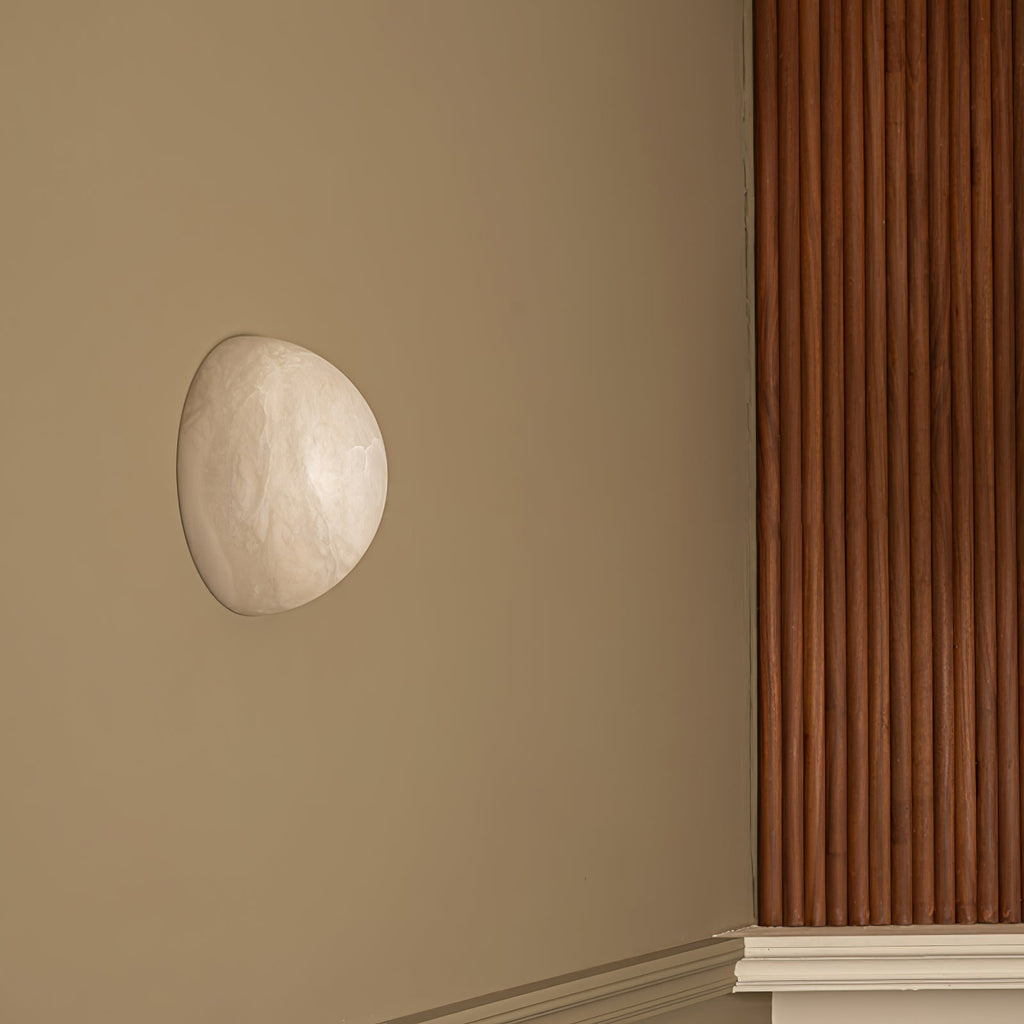 Snowflake Alabaster Wall Light Wall Light, Hardwired Wall Sconce, detail 9