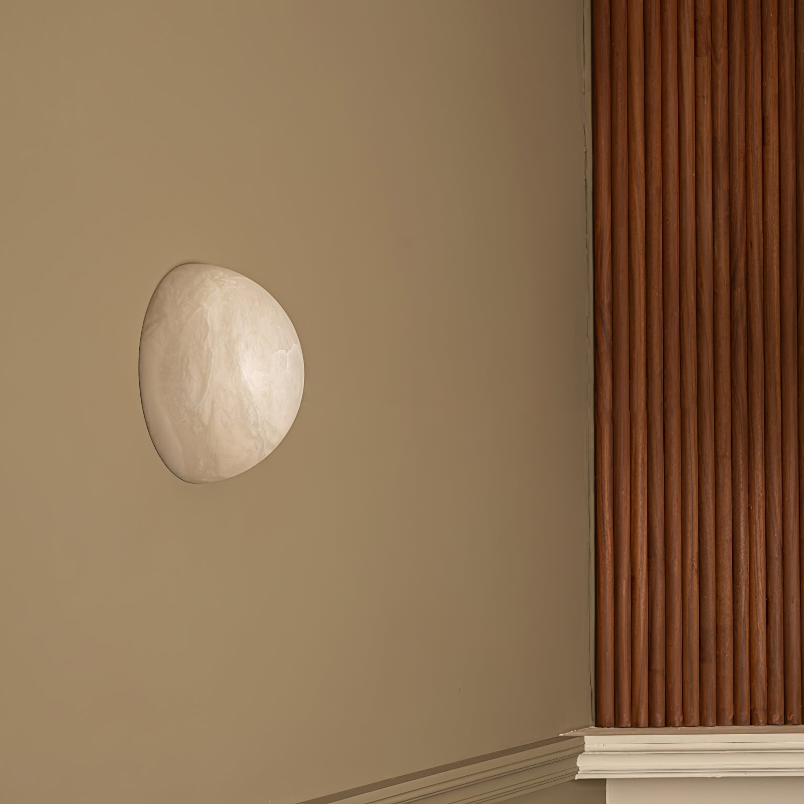 Snowflake Alabaster Wall Light Wall Light, Hardwired Wall Sconce, detail 9