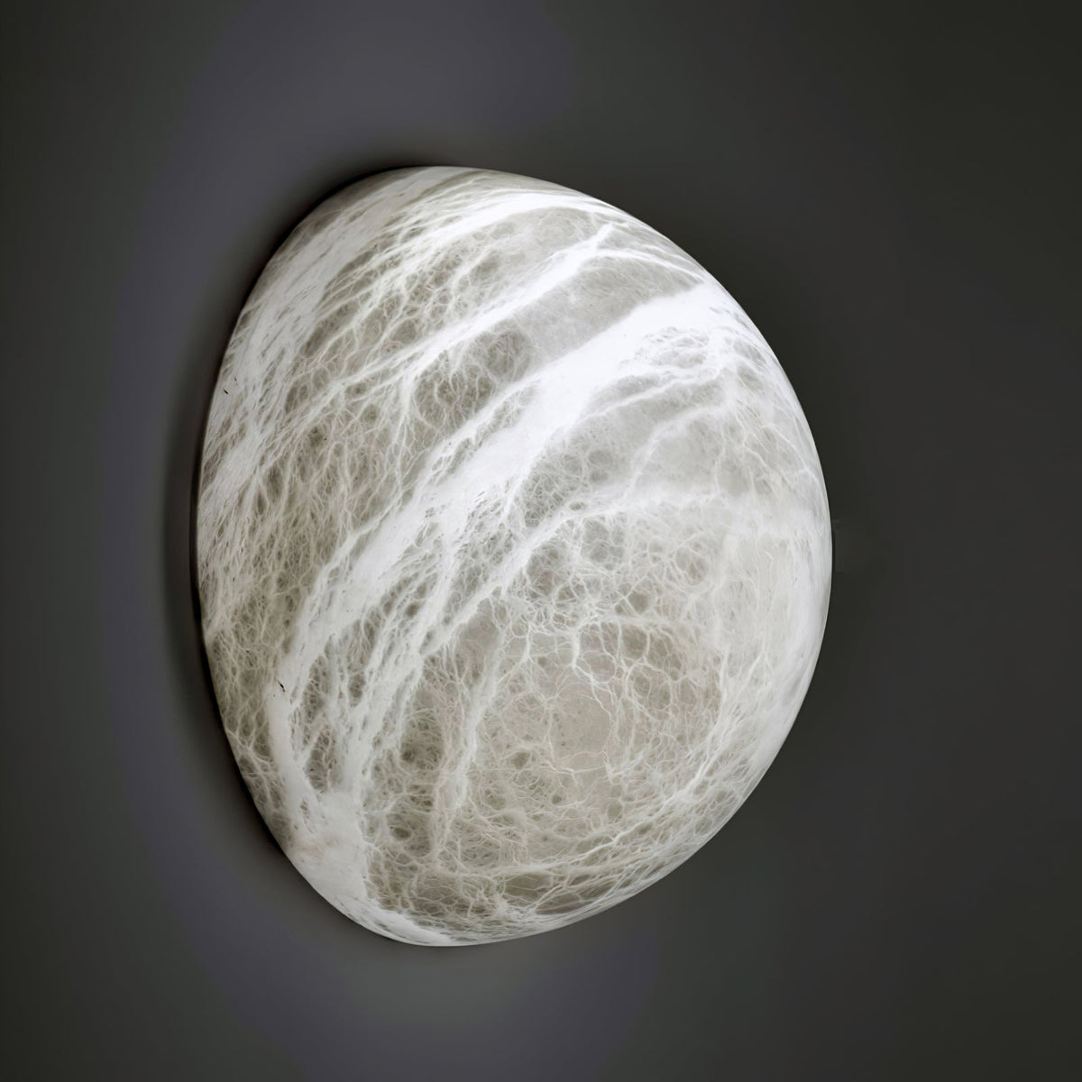 Snowflake Alabaster Wall Light Wall Light, Hardwired Wall Sconce, detail 10
