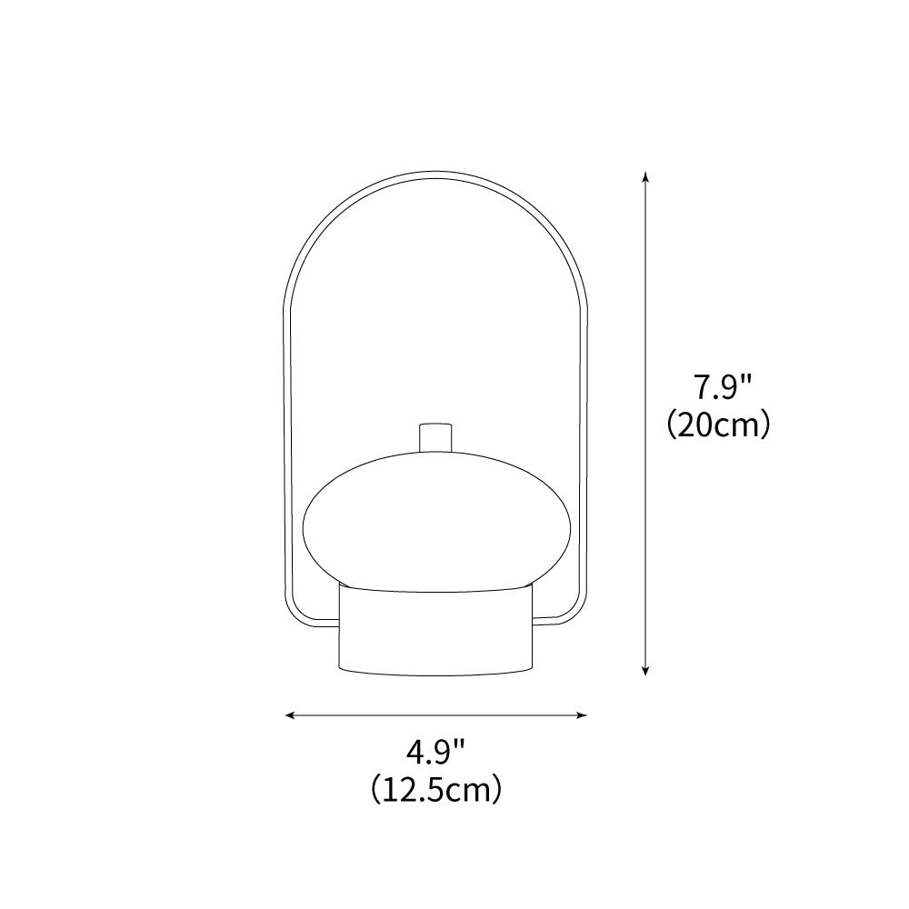 Soft Spot Table Light 4.9", Bedside Table Lamp, detail 3