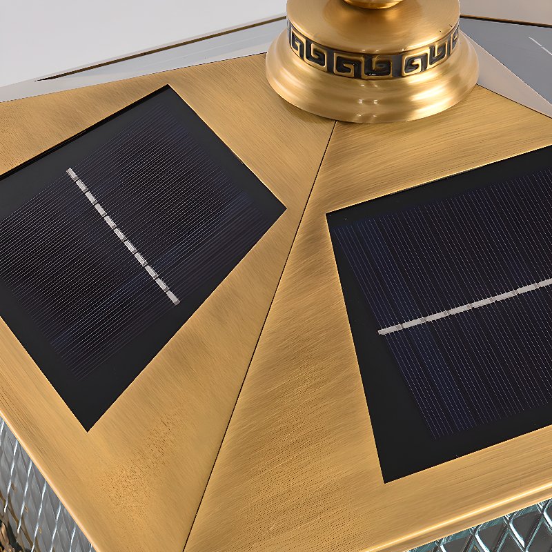 Diamond Solar Post Exterior Light, Outdoor Wall Light, detail 15