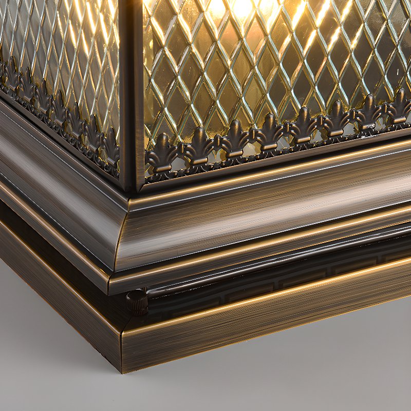 Diamond Solar Post Exterior Light, Outdoor Wall Light, detail 12