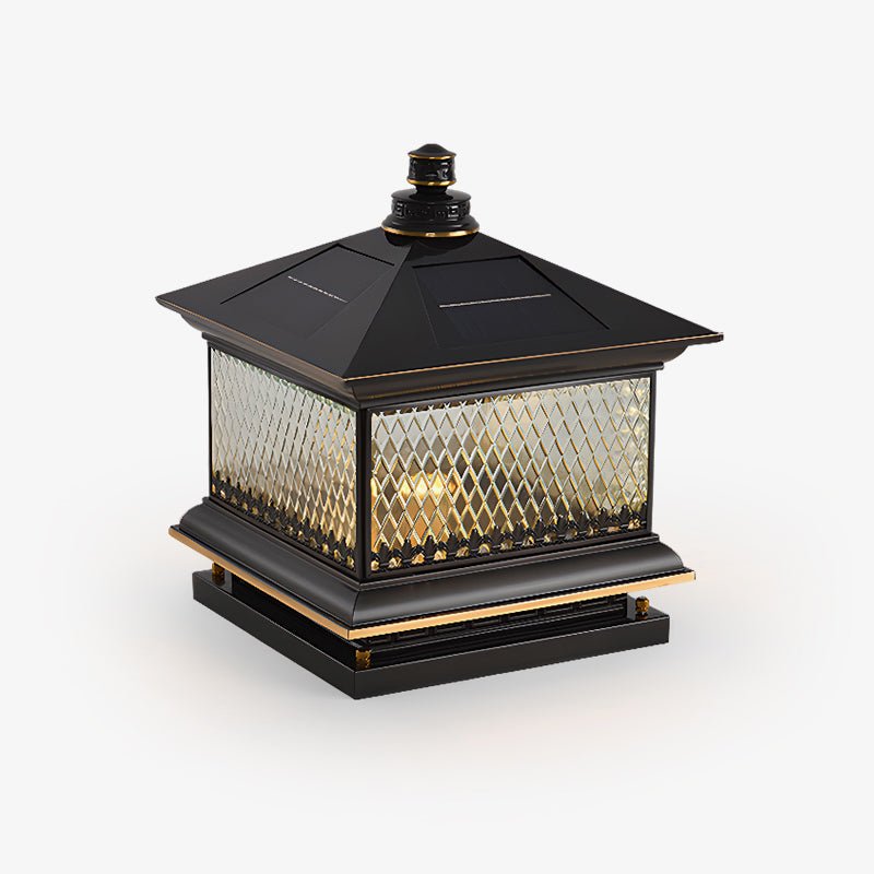 Diamond Solar Post Exterior Light, Outdoor Wall Light, detail 19