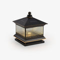 Diamond Solar Post Exterior Light, Outdoor Wall Light, Aluminum, L 30cm x W 30cm x H 35cm