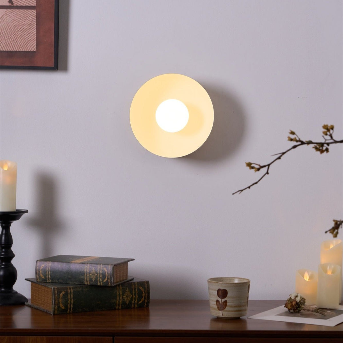 Solar Eclipse Wall Light, Hardwired Wall Sconce, detail 25