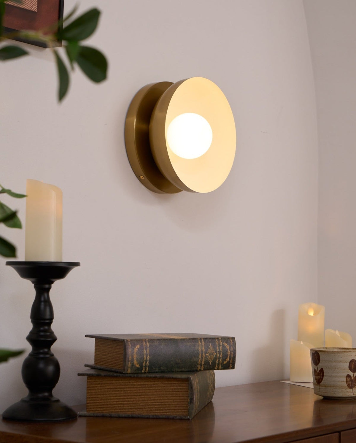 Solar Eclipse Wall Light, Hardwired Wall Sconce, detail 20