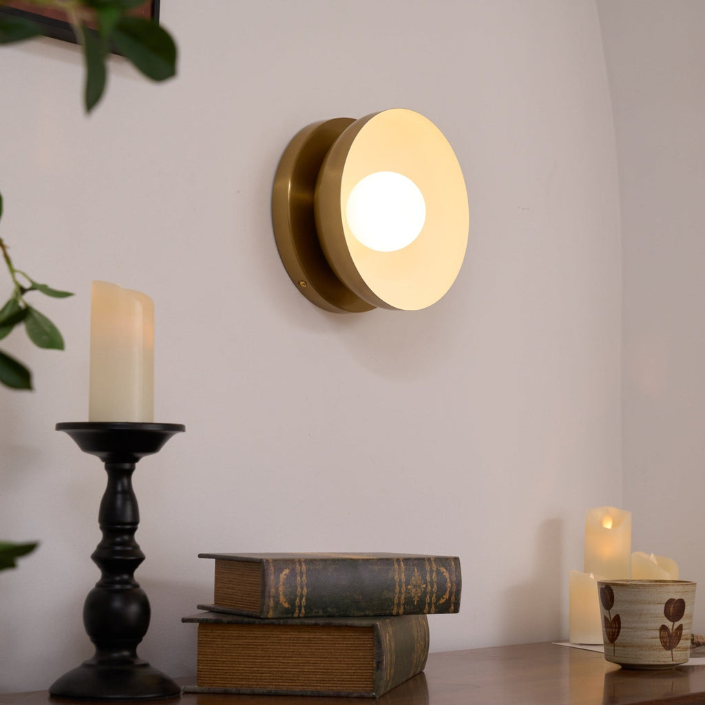 Solar Eclipse Wall Light, Hardwired Wall Sconce, detail 21