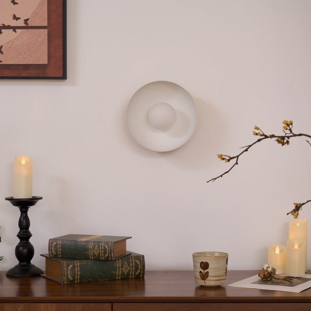 Solar Eclipse Wall Light, Hardwired Wall Sconce, detail 11