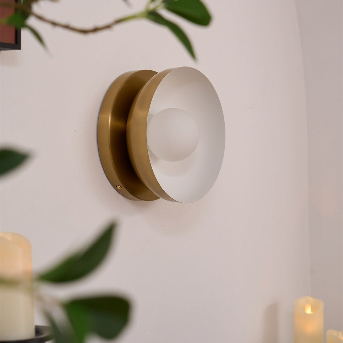 Solar Eclipse Wall Light, Hardwired Wall Sconce, detail 14