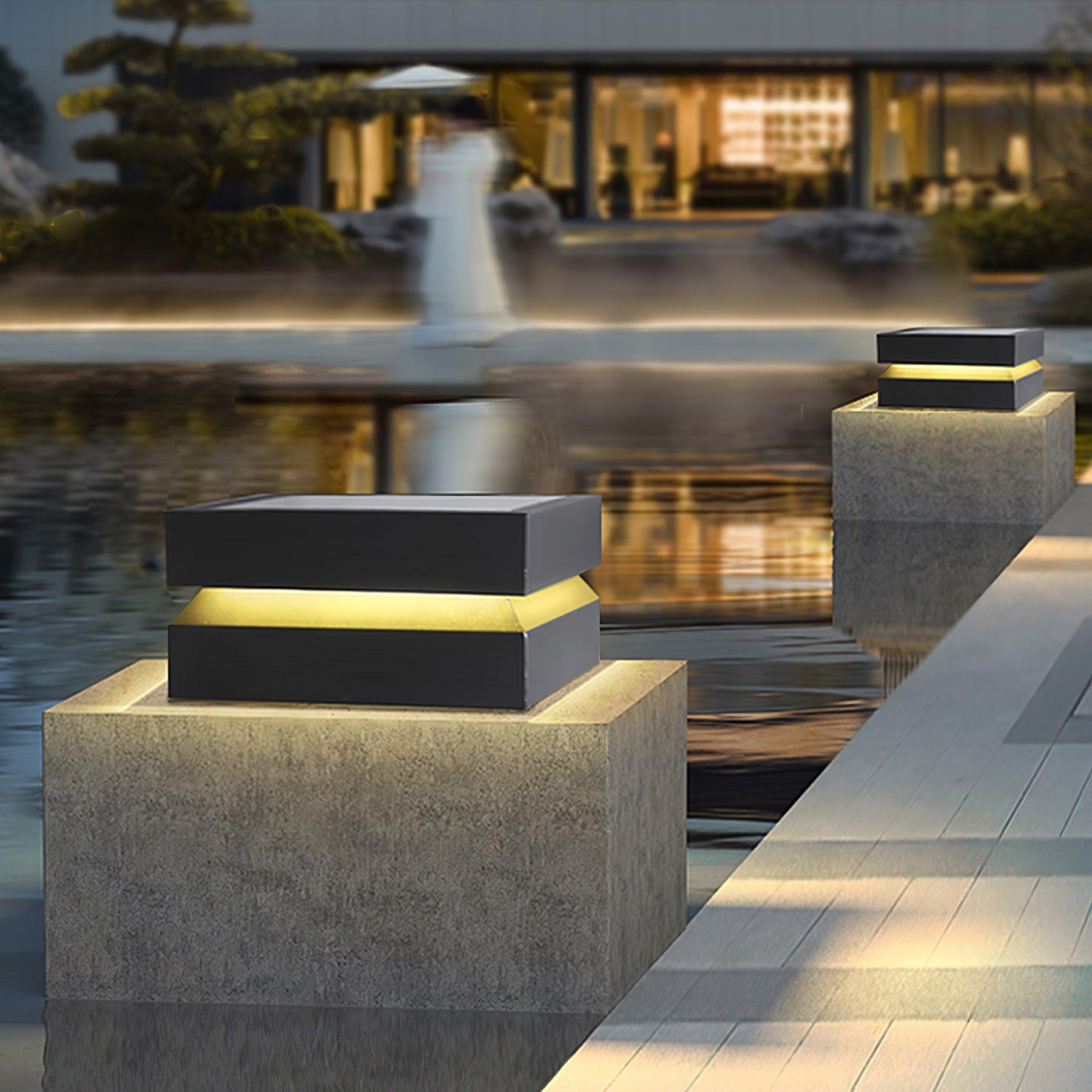 Square Post Exterior Light, Outdoor Wall Light, detail 5