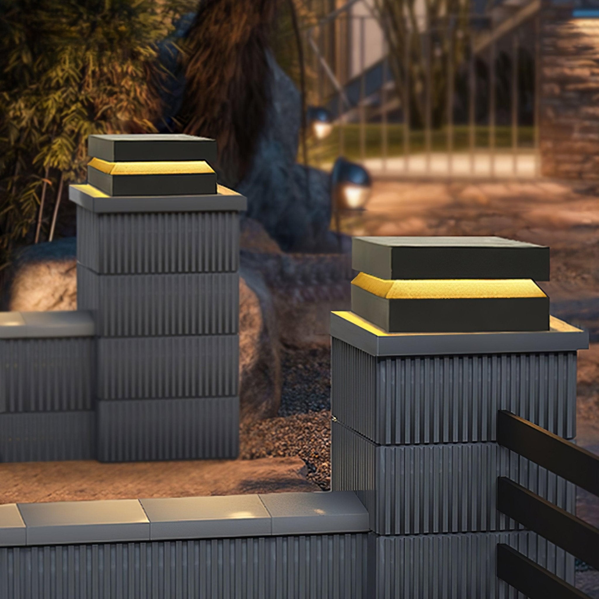 Square Post Exterior Light, Outdoor Wall Light, detail 2
