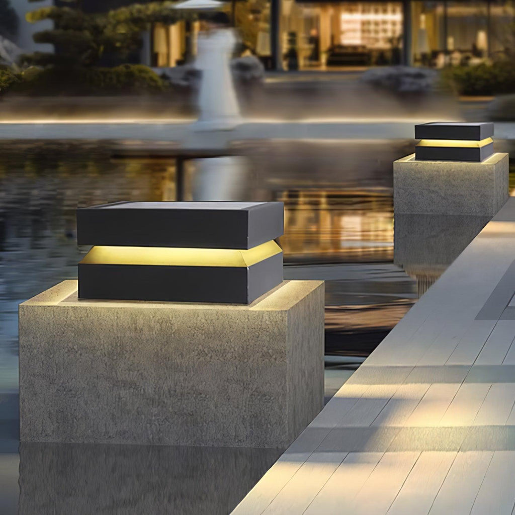 Square Post Exterior Light, Outdoor Wall Light, detail 18