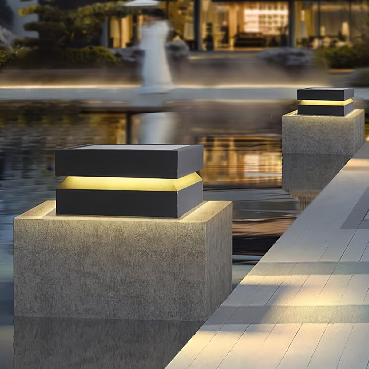 Square Post Exterior Light, Outdoor Wall Light, detail 18