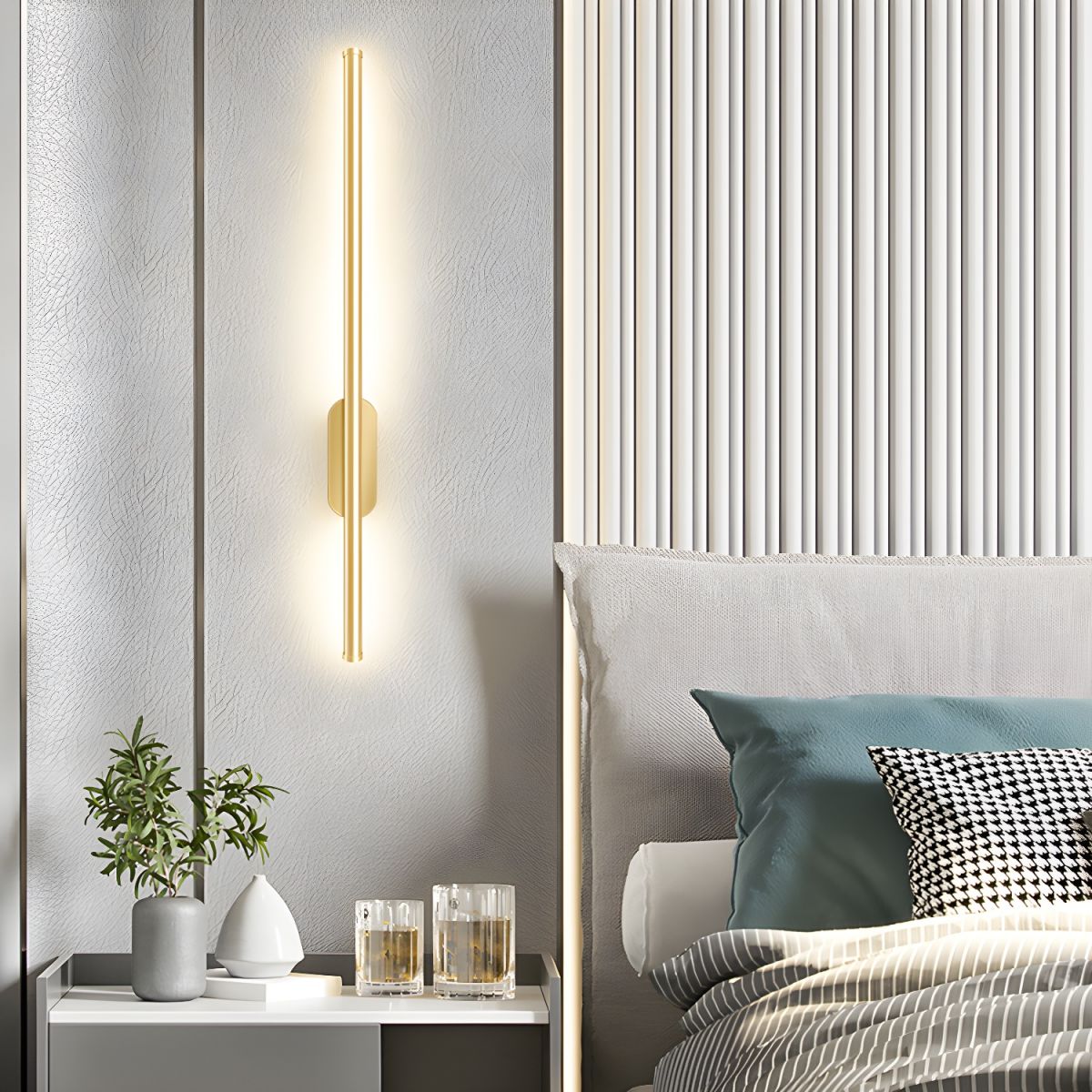 Seraphina Linear Wall Light, Hardwired Wall Sconce, detail 5