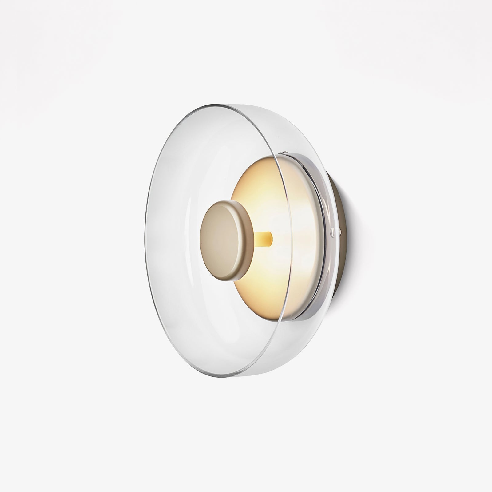 Solara Wall Light, Hardwired Wall Sconce, Brass, ∅ 3.9″ x H 9″