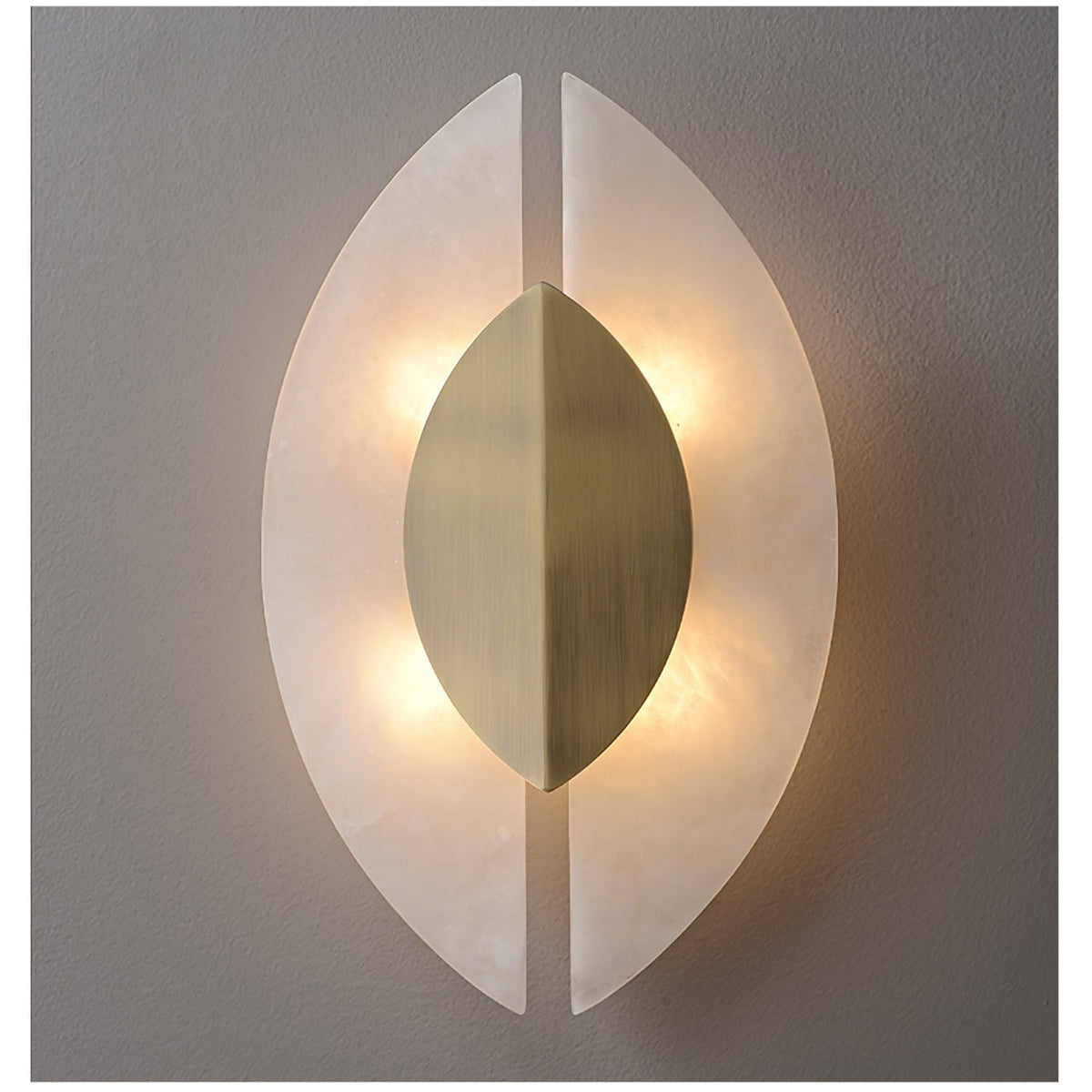 Solari Alabaster Leaf Wall Light, Hardwired Wall Sconce, detail 13