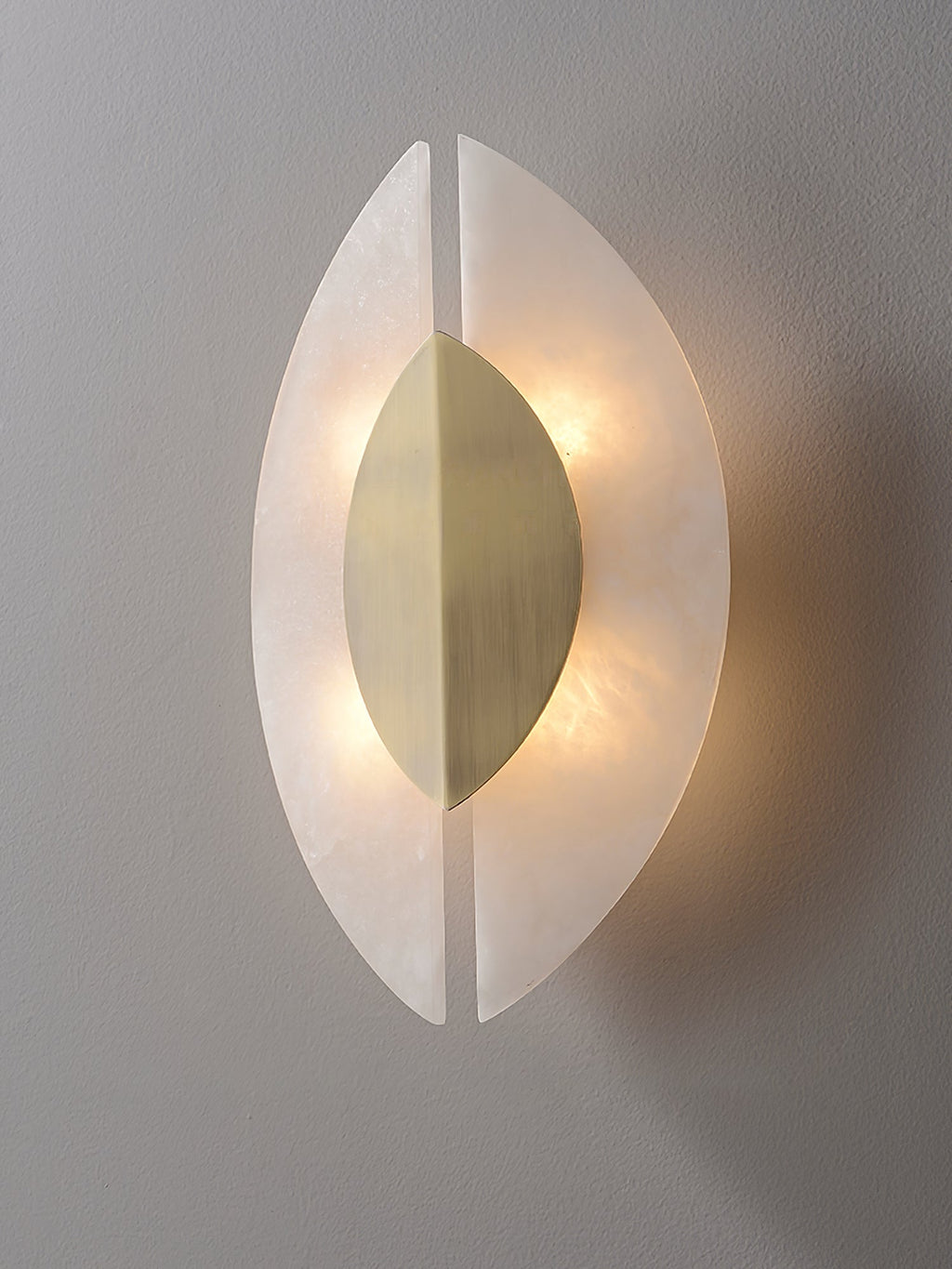Solari Alabaster Leaf Wall Light, Hardwired Wall Sconce, detail 16