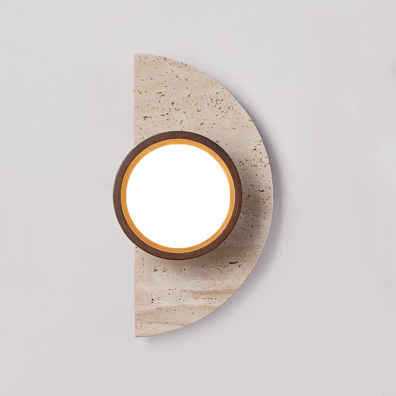 Soleners Travertine Wall Light, Hardwired Wall Sconce, detail 16