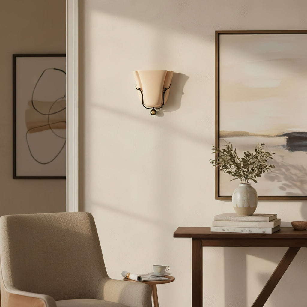 Solenne Shell Wall Light, Hardwired Wall Sconce, detail 8