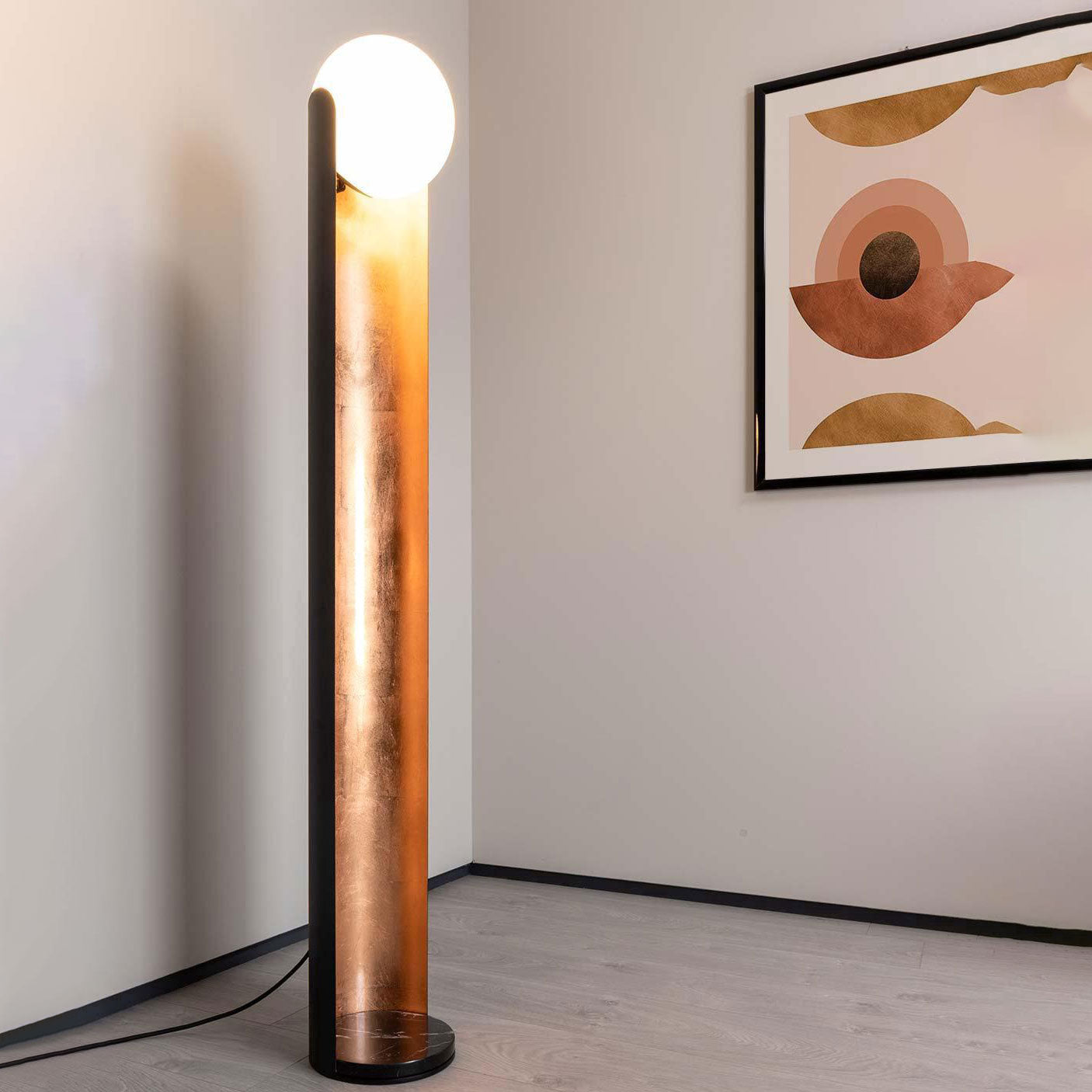 Solis Column Floor Light 7.9", Floor Lamp, detail 2