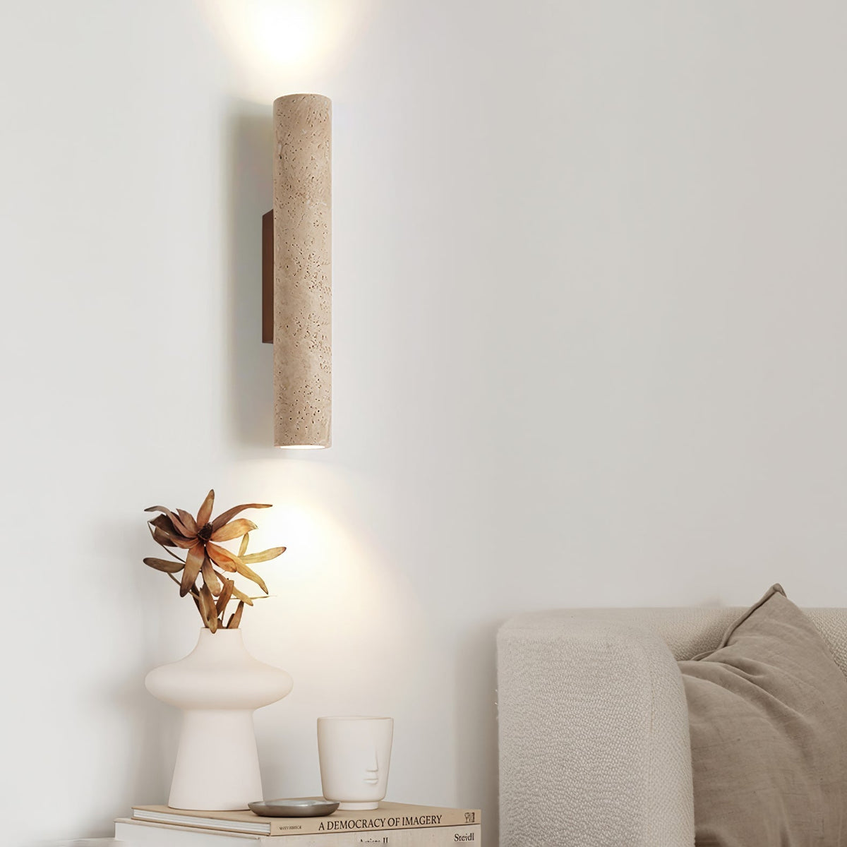 Solis Column Wall Light, Hardwired Wall Sconce, detail 12