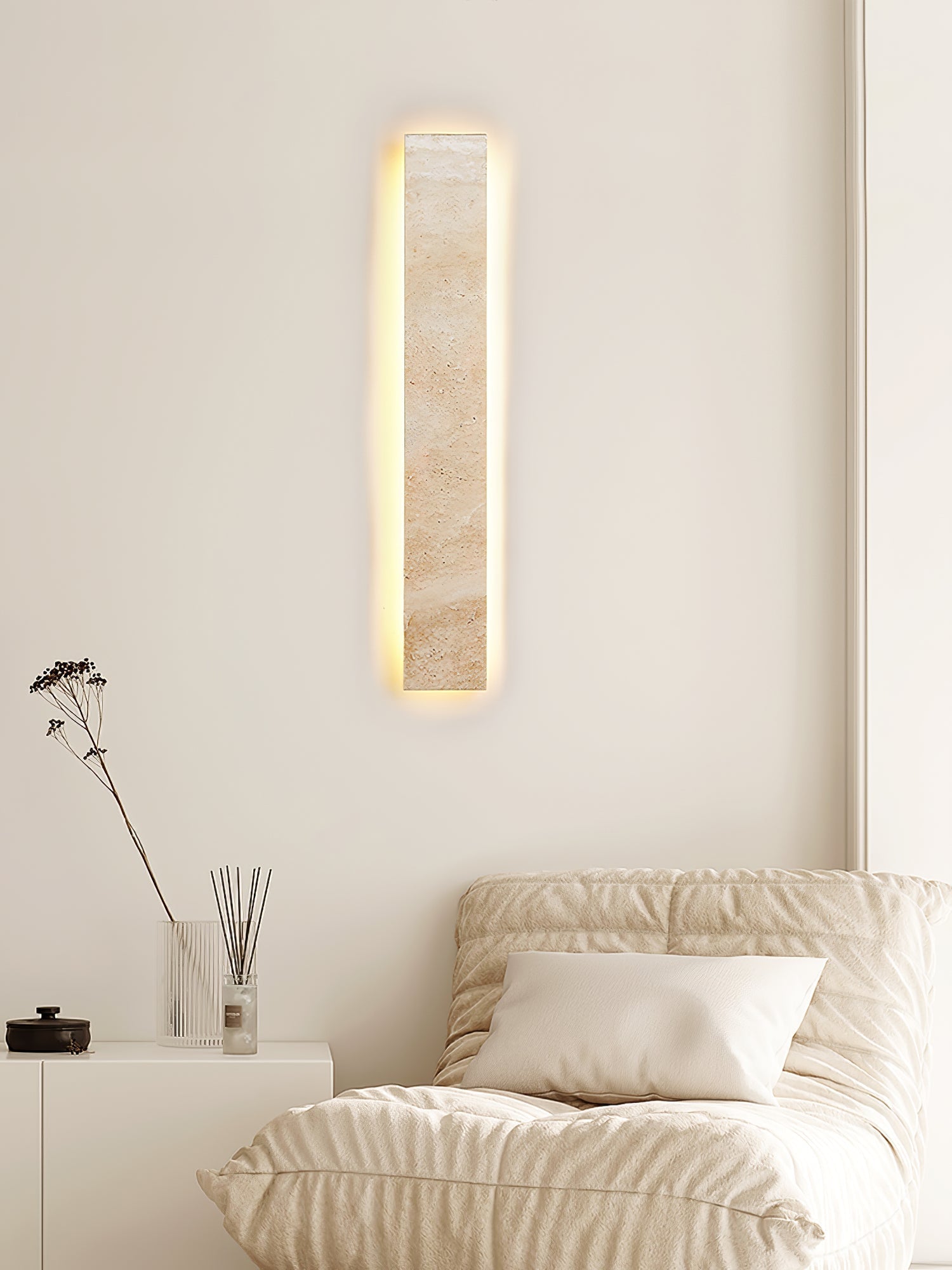 Solis Stone Wall Light, Hardwired Wall Sconce, detail 3