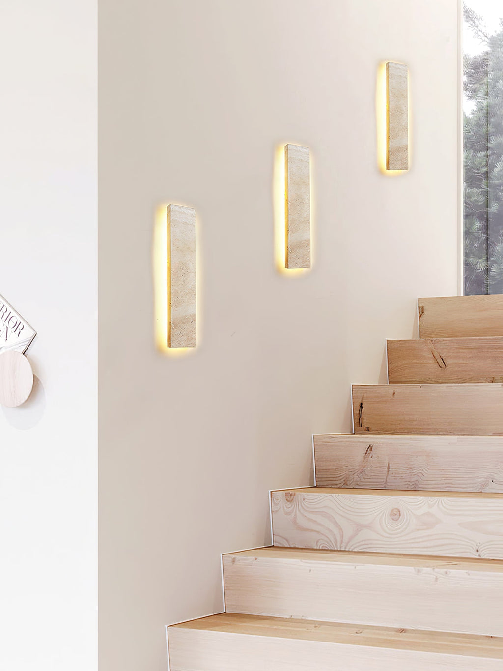 Solis Stone Wall Light, Hardwired Wall Sconce, detail 5