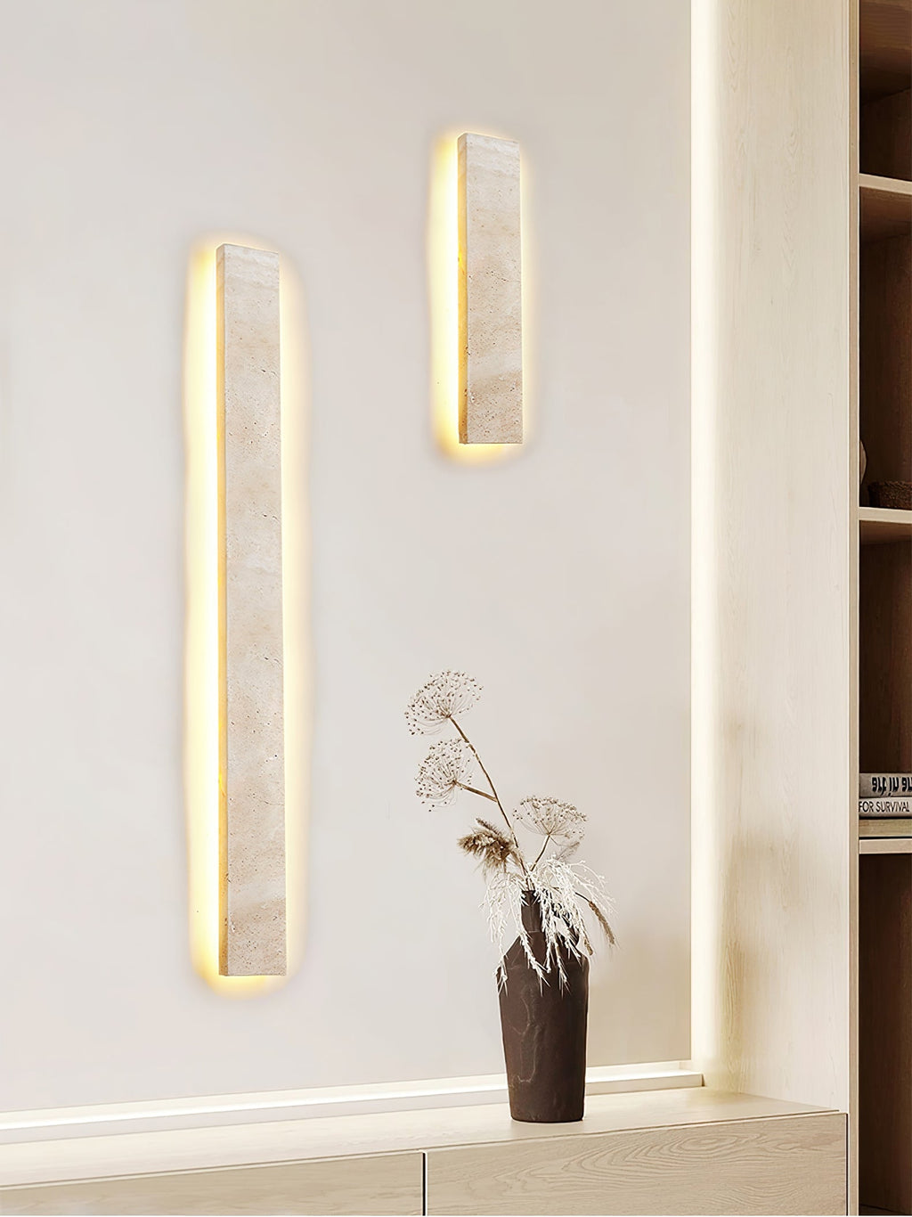 Solis Stone Wall Light, Hardwired Wall Sconce, detail 9