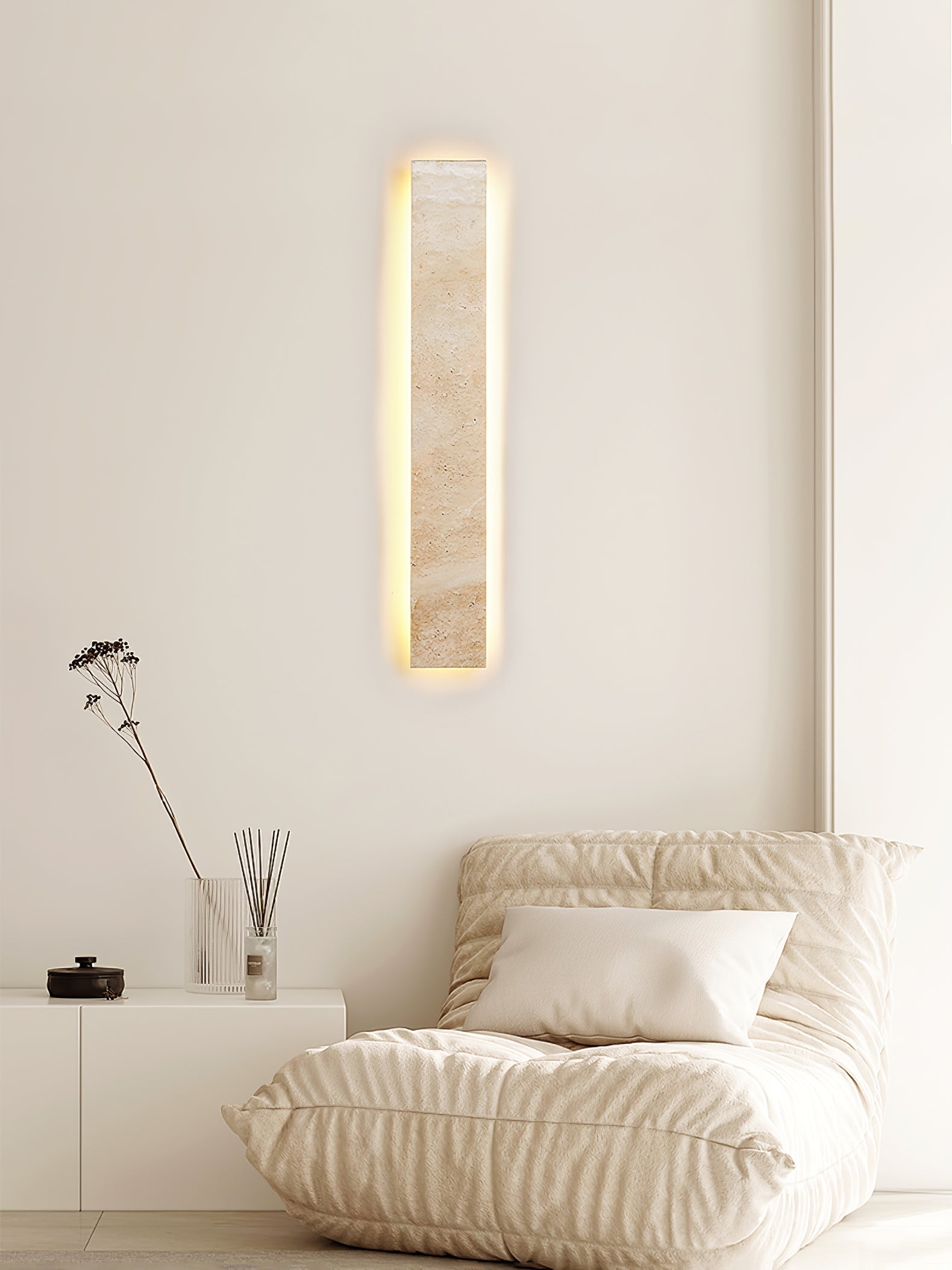 Solis Stone Wall Light, Hardwired Wall Sconce, detail 13
