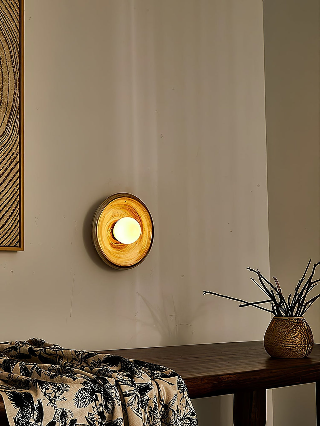 Solstice Swirl Wall Light, Hardwired Wall Sconce, detail 21