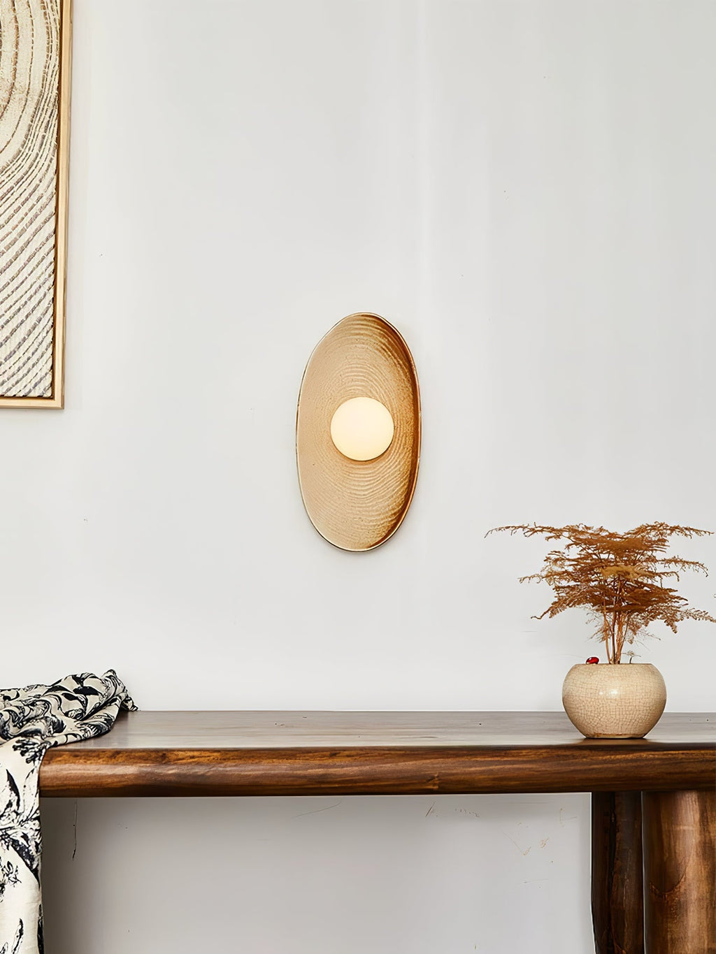 Solstice Swirl Wall Light, Hardwired Wall Sconce, detail 6