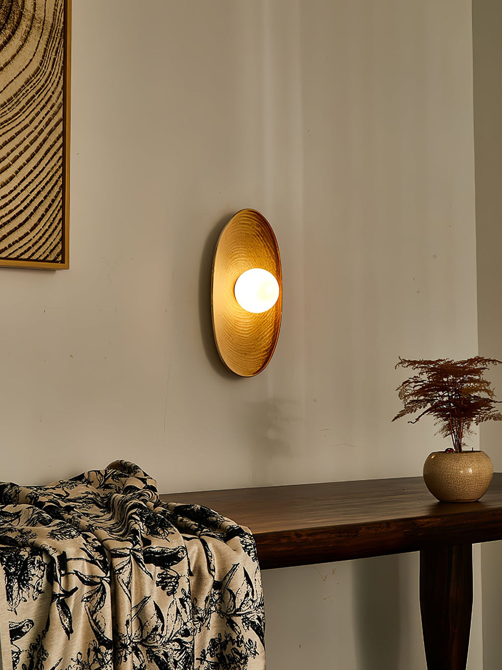 Solstice Swirl Wall Light, Hardwired Wall Sconce, detail 16