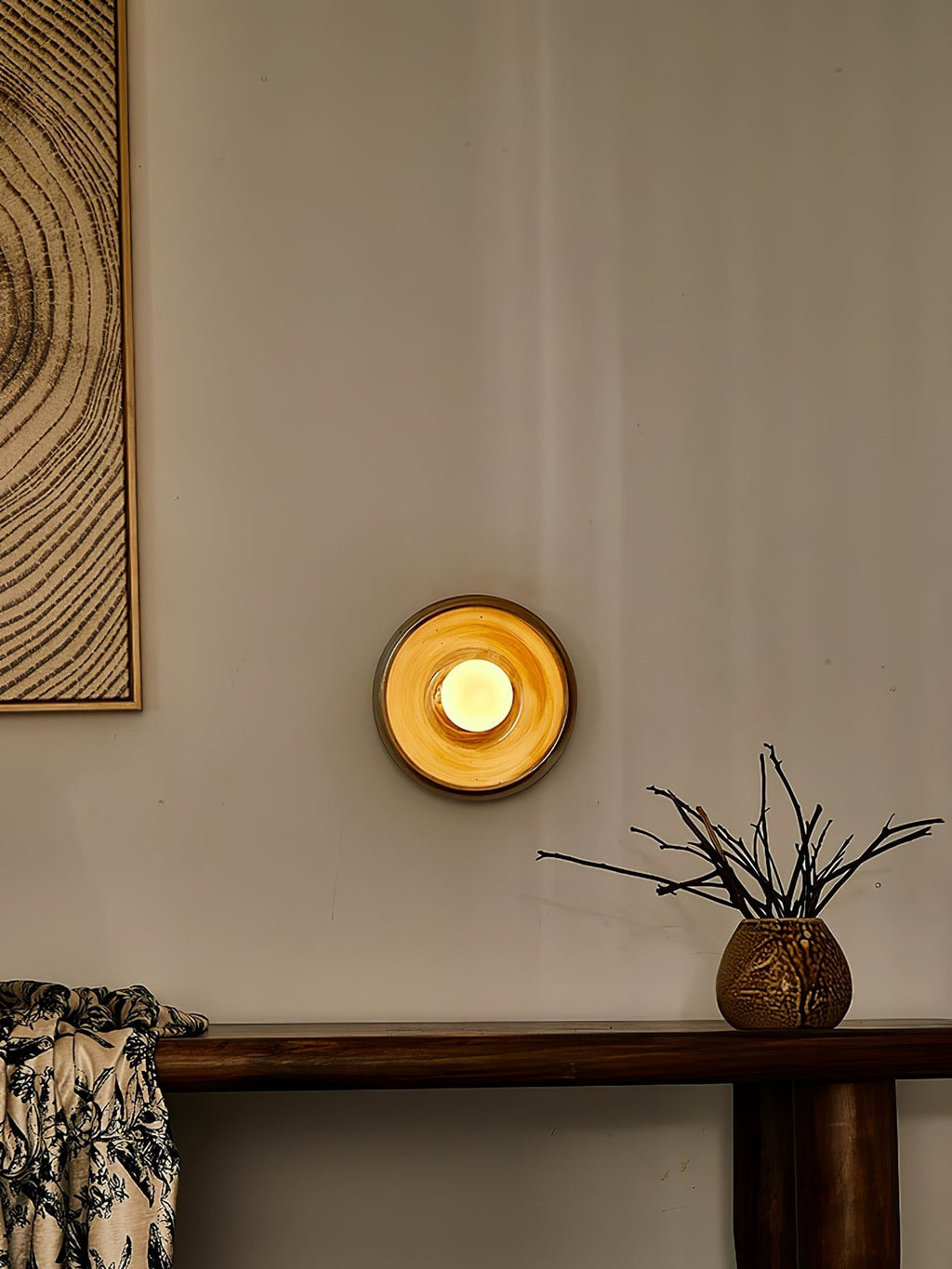 Solstice Swirl Wall Light, Hardwired Wall Sconce, detail 17