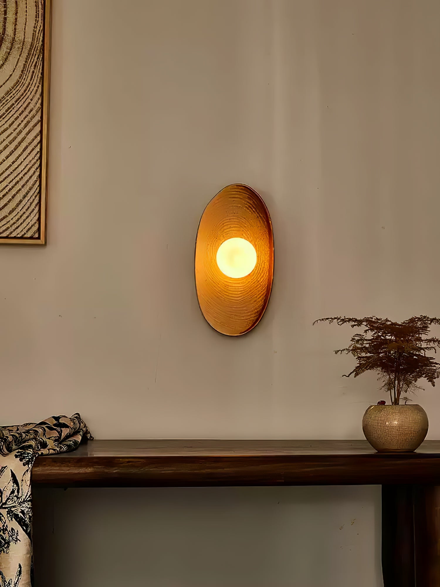 Solstice Swirl Wall Light, Hardwired Wall Sconce, detail 4