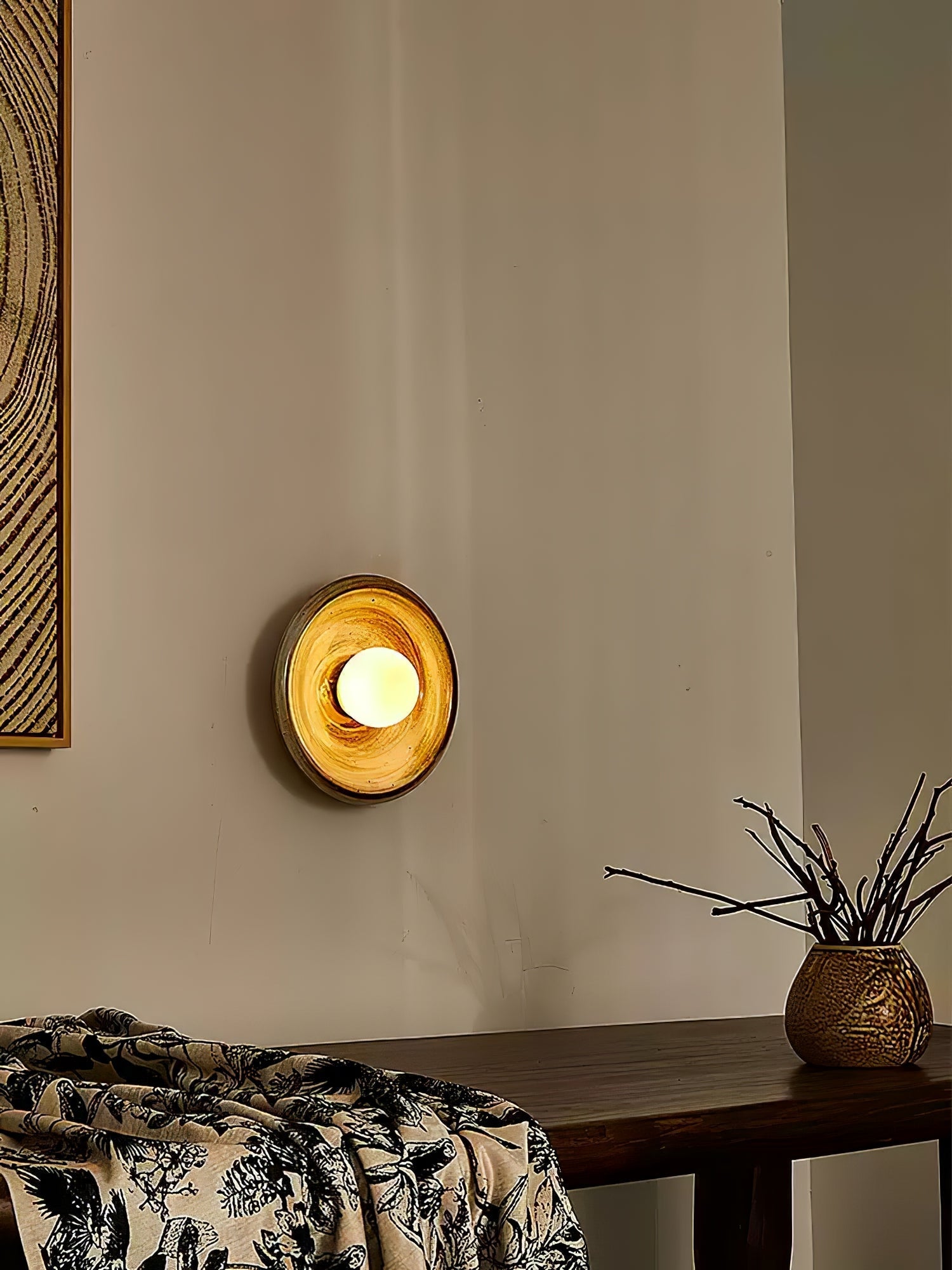 Solstice Swirl Wall Light, Hardwired Wall Sconce, detail 11