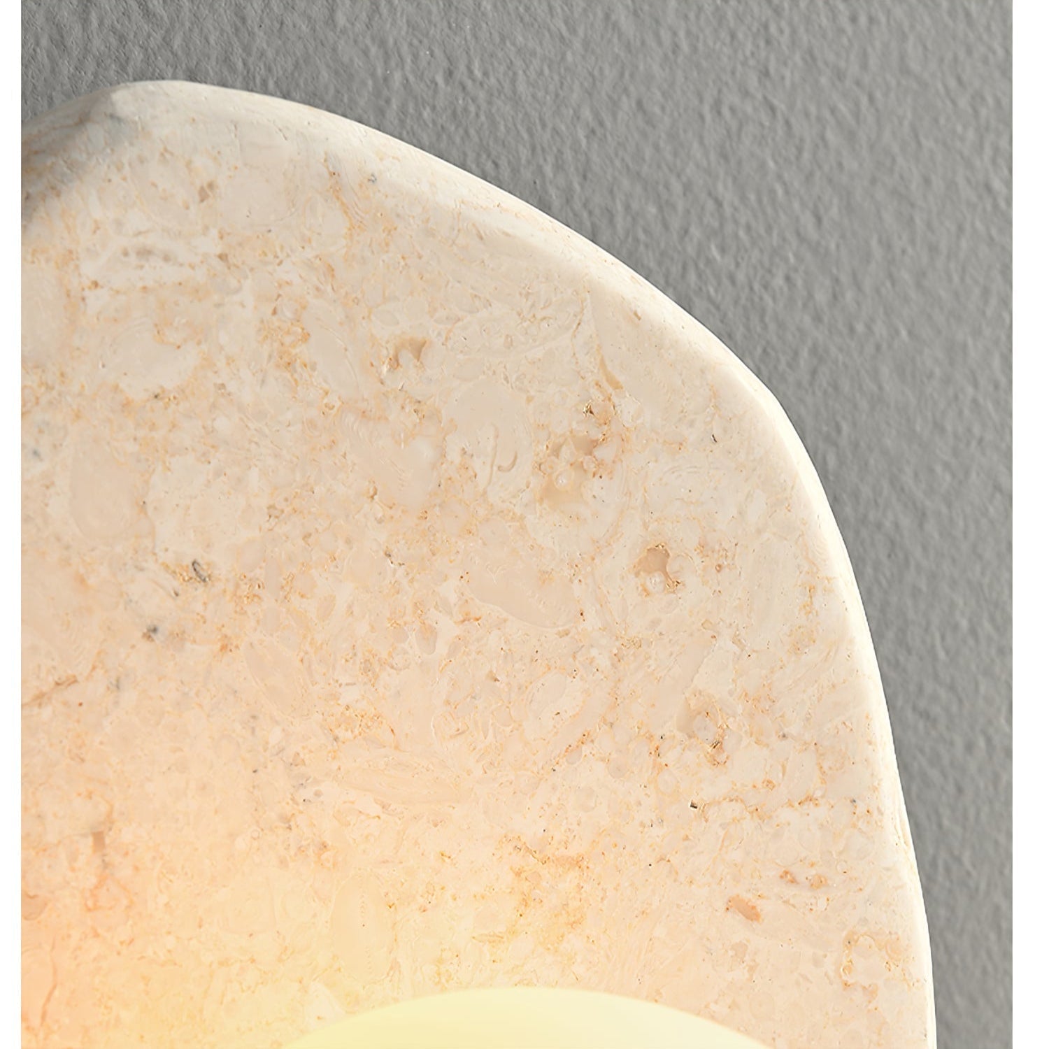 Soluna Stone Wall Light, Hardwired Wall Sconce, detail 15