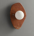 Soluna Stone Wall Light, Hardwired Wall Sconce, Marble, Dia 21cm x H 30cm