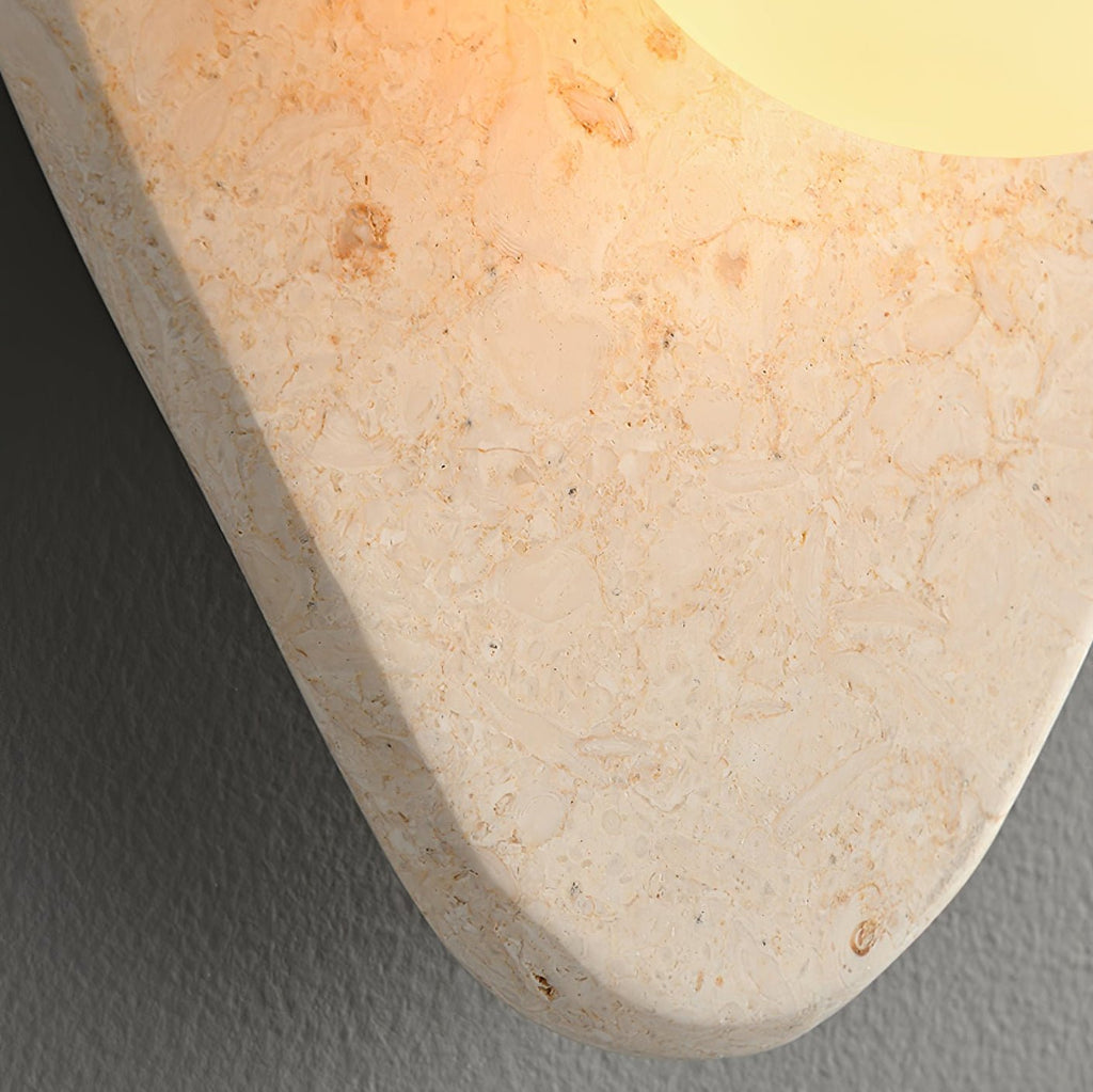 Soluna Stone Wall Light, Hardwired Wall Sconce, detail 7