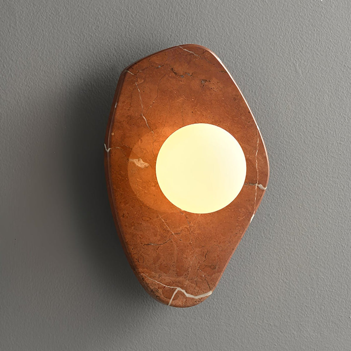Soluna Stone Wall Light, Hardwired Wall Sconce, detail 8