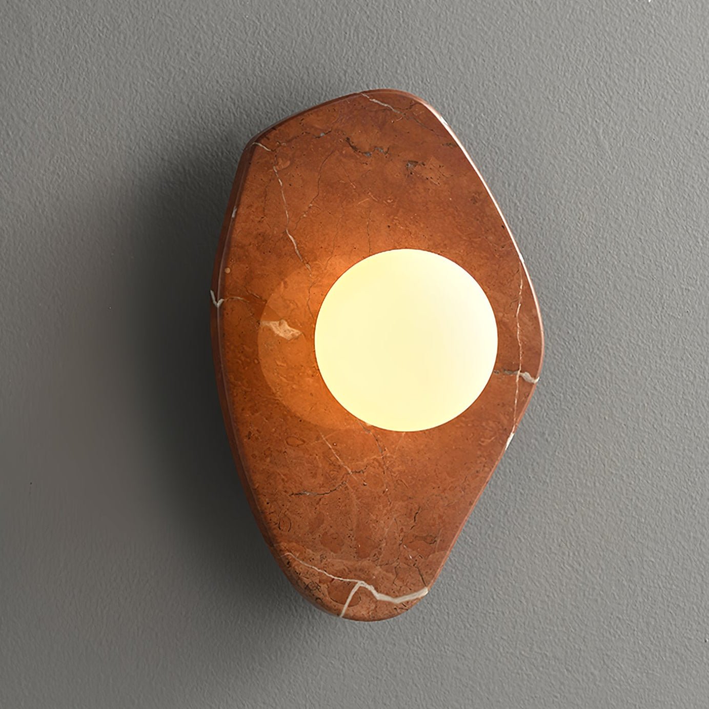 Soluna Stone Wall Light, Hardwired Wall Sconce, detail 8