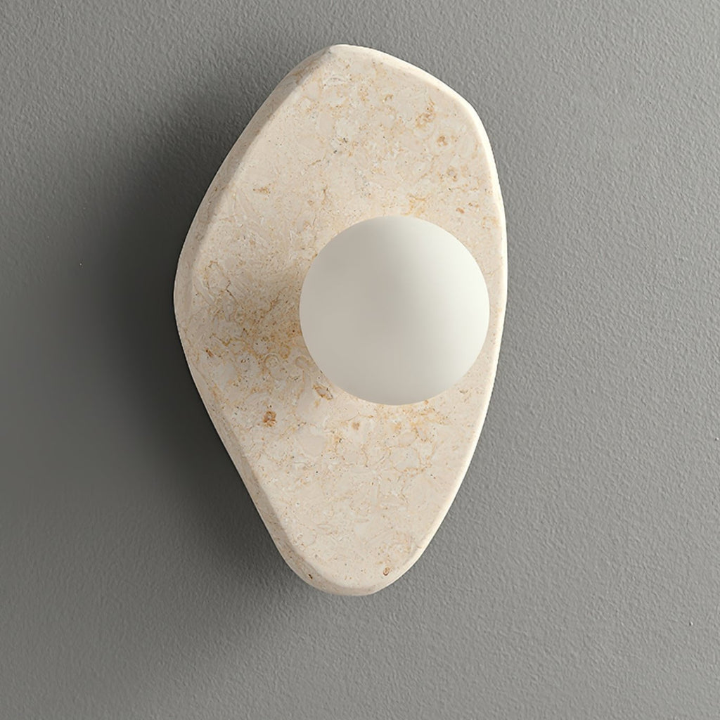Soluna Stone Wall Light, Hardwired Wall Sconce, detail 17