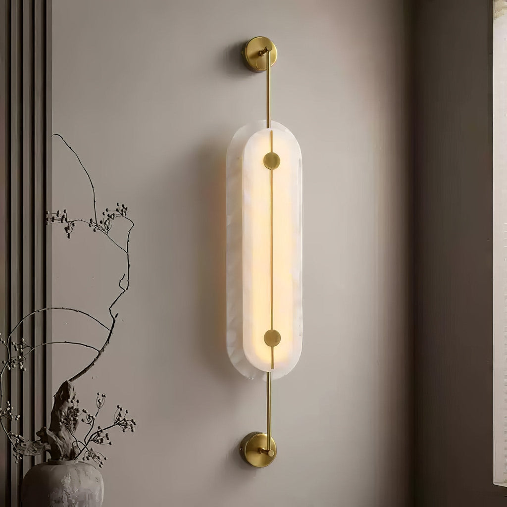 Solvane Alabaster Wall Light - Wall Lamp, Hardwired Wall Sconce, detail 6