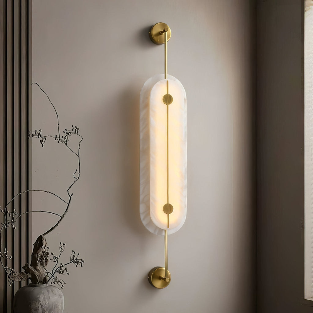Solvane Alabaster Wall Light - Wall Lamp, Hardwired Wall Sconce, detail 2