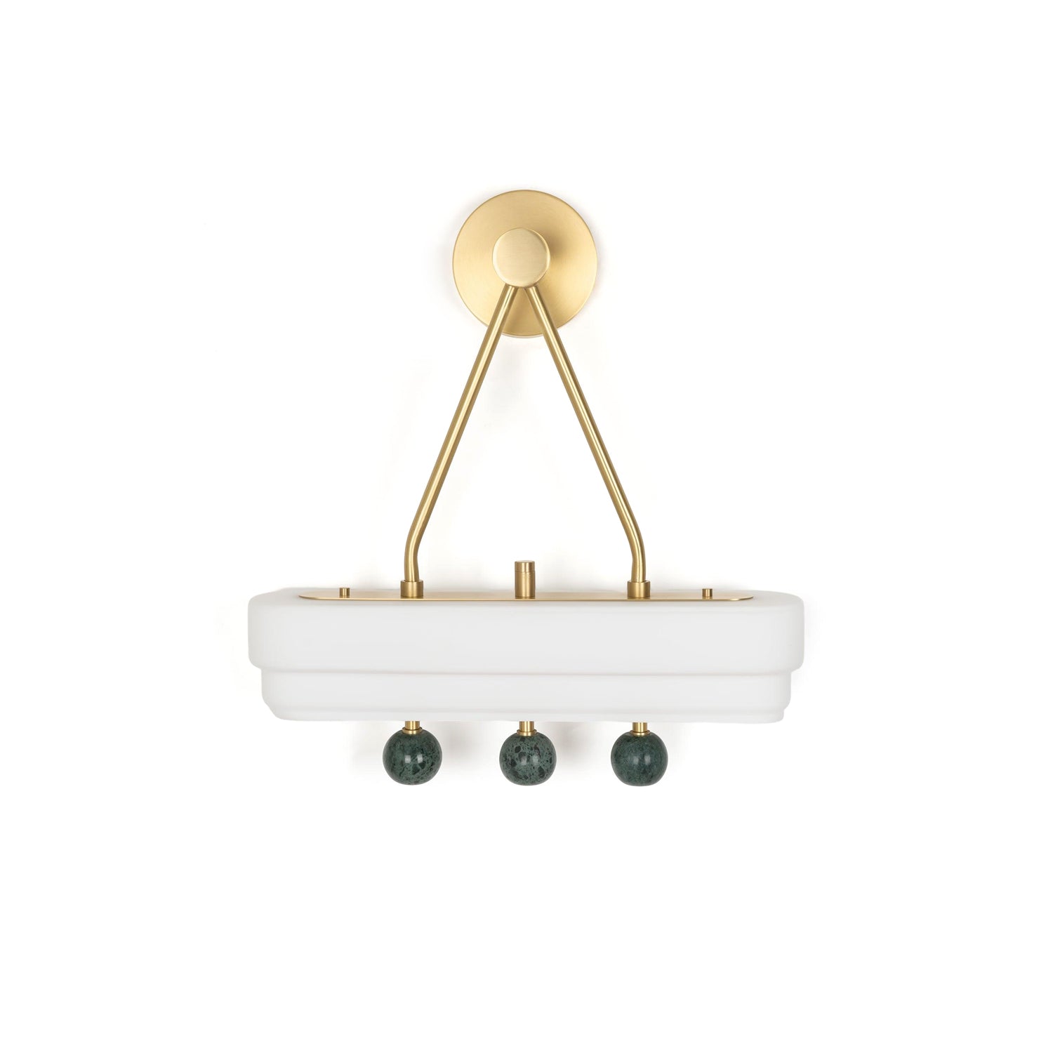 Spate Wall Light, Hardwired Wall Sconce, Brass, Dia 40cm x H 40cm