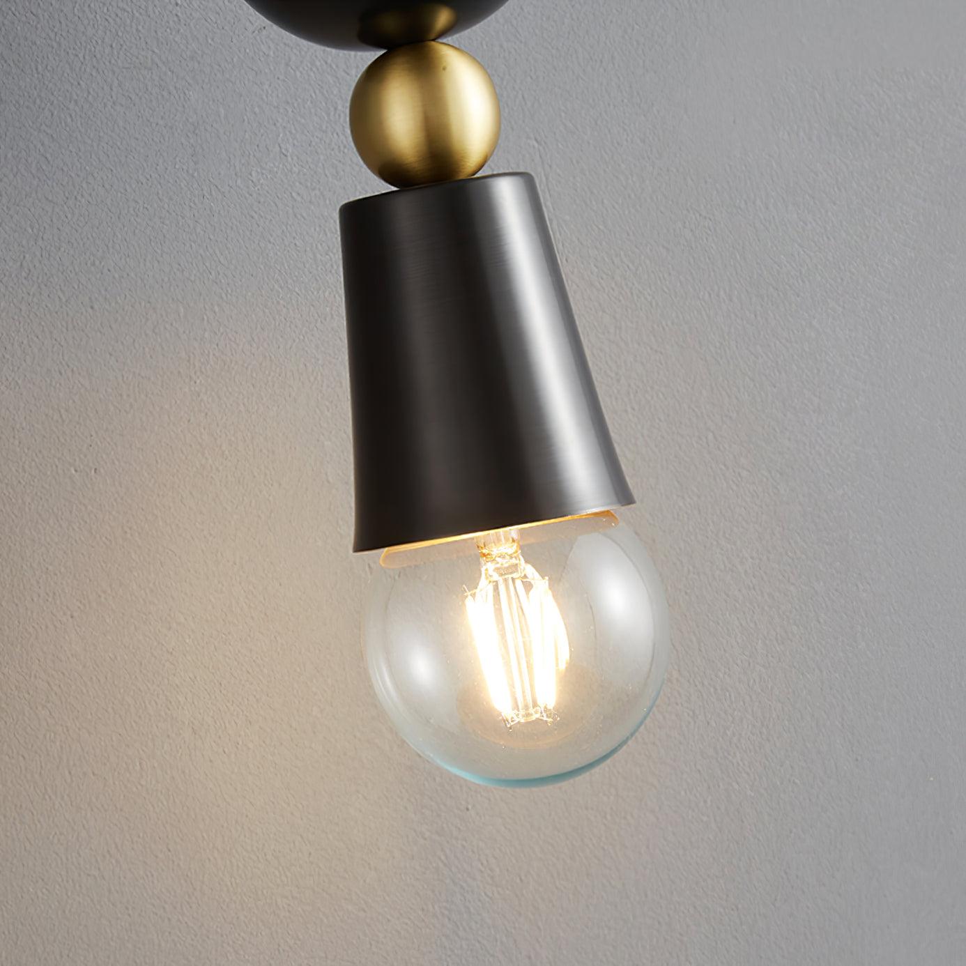 Spindle Wall Light 3.9", Bedroom Wall Sconce, detail 12