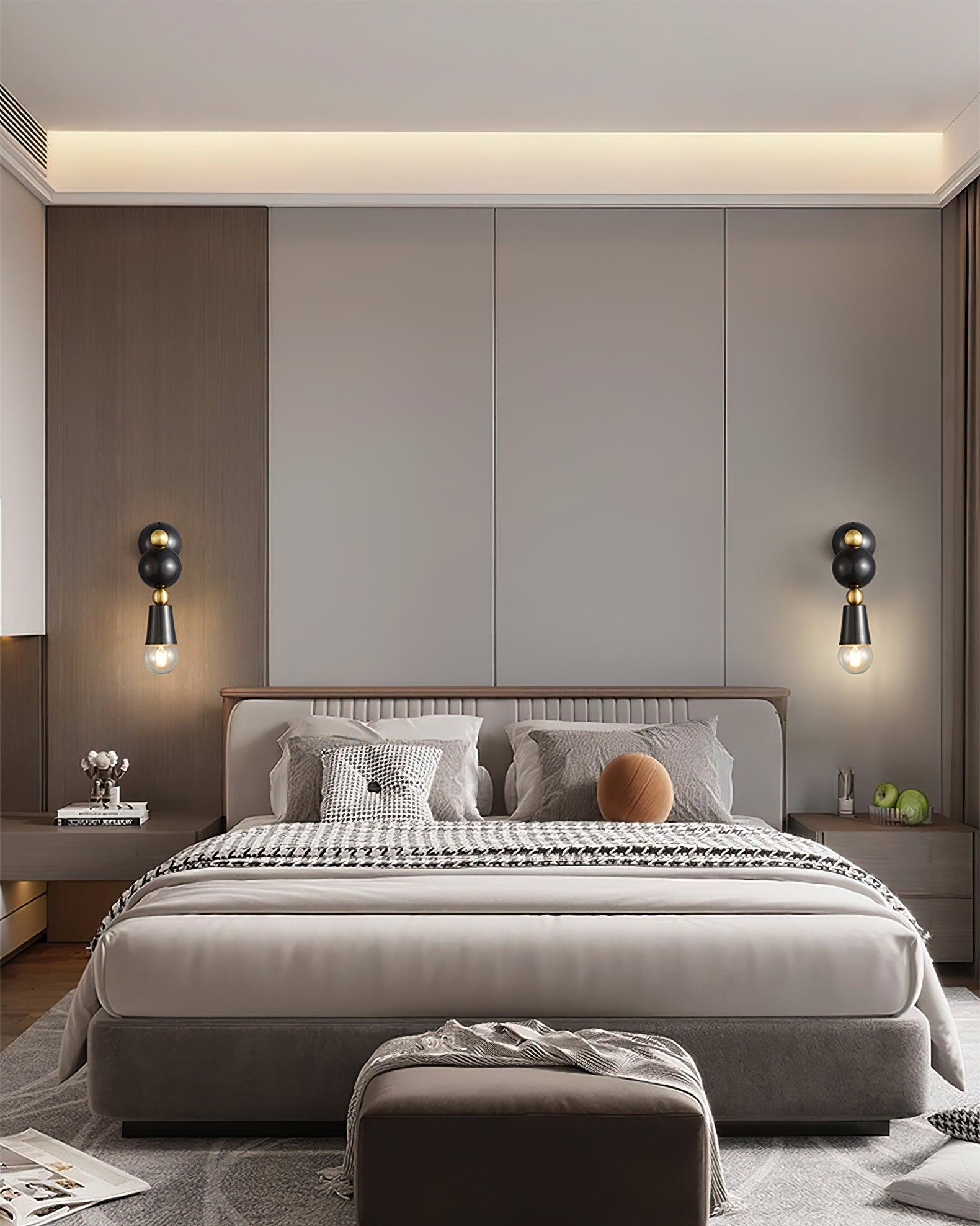 Spindle Wall Light 3.9", Bedroom Wall Sconce, detail 5