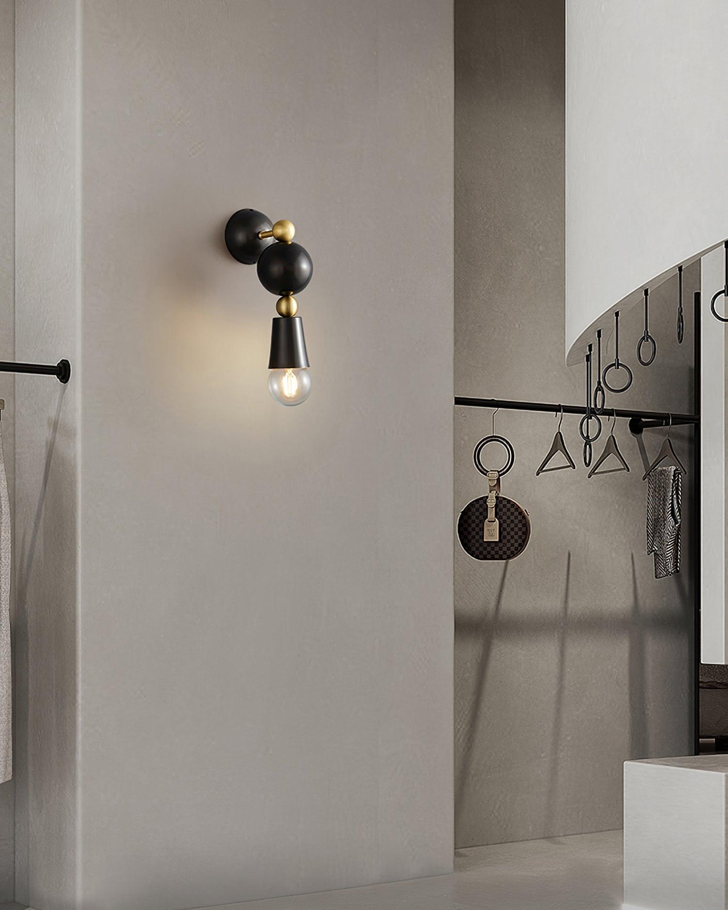 Spindle Wall Light 3.9", Bedroom Wall Sconce, detail 7