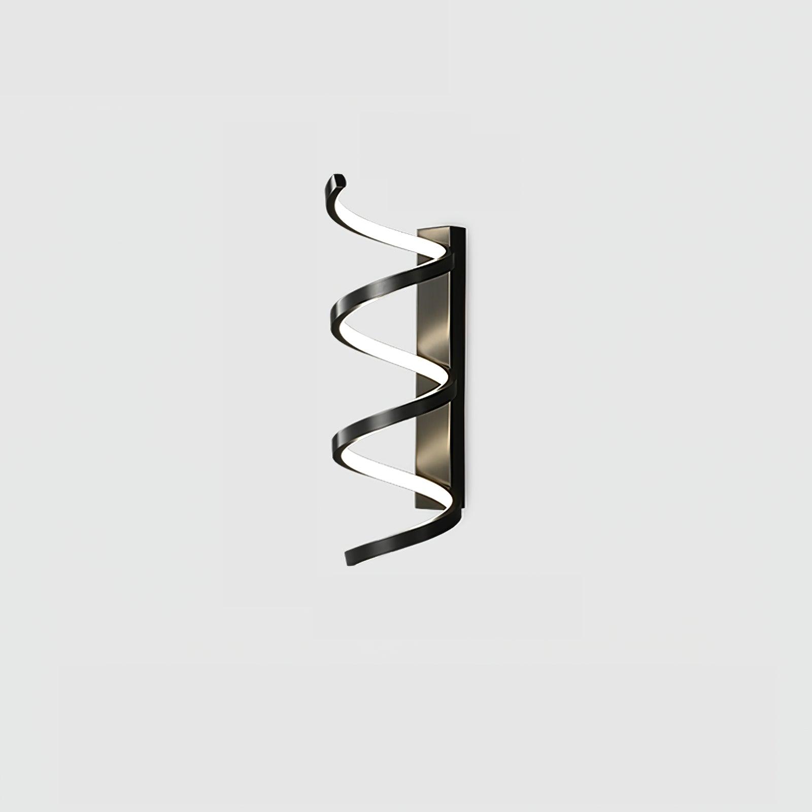 Spiral Wall Light, Hardwired Wall Sconce, detail 6